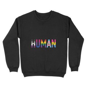 Human, Various Queer Flags 1 Unisex Crewneck Sweatshirt