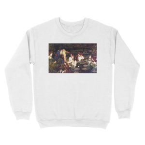 Alternative view of Hylas And The Nymphs John William Waterhouse Unisex Crewneck Sweatshirt