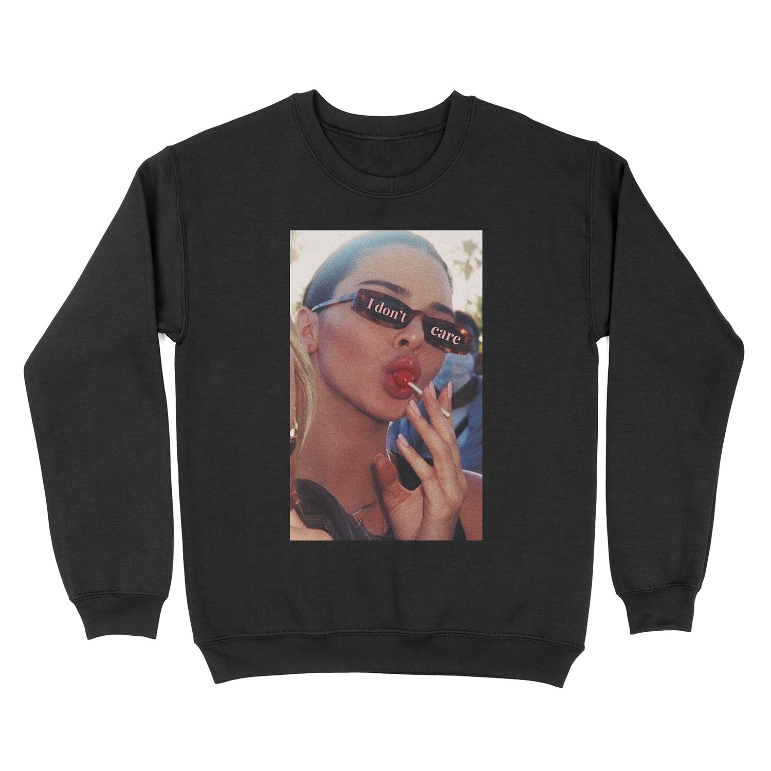 i don't care Unisex Crewneck Sweatshirt