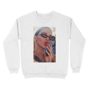 Alternative view of i don't care Unisex Crewneck Sweatshirt