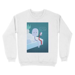 Alternative view of I Hate My Job Unisex Crewneck Sweatshirt