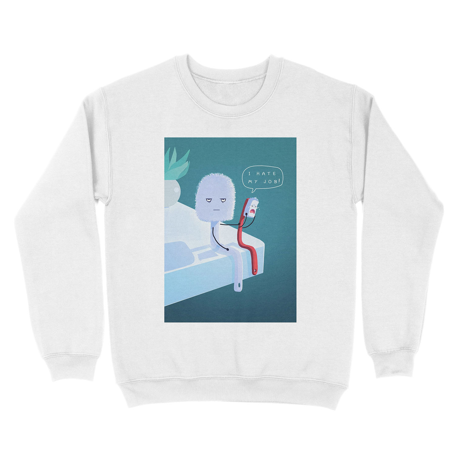 I Hate My Job Unisex Crewneck Sweatshirt - Image 2