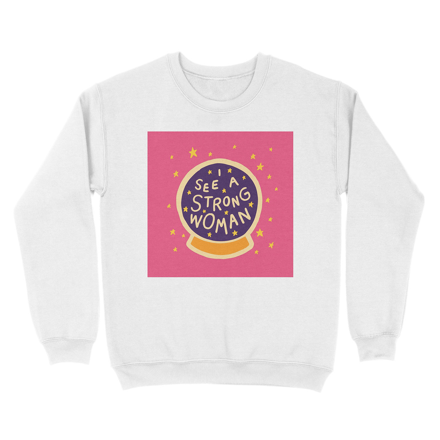 I see a strong woman Unisex Crewneck Sweatshirt - Image 2