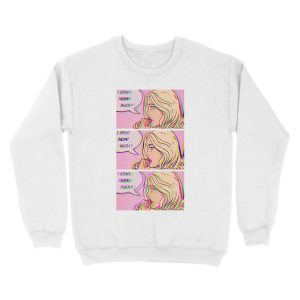 Alternative view of I Spent How Much Comic Pop Art Print Unisex Crewneck Sweatshirt