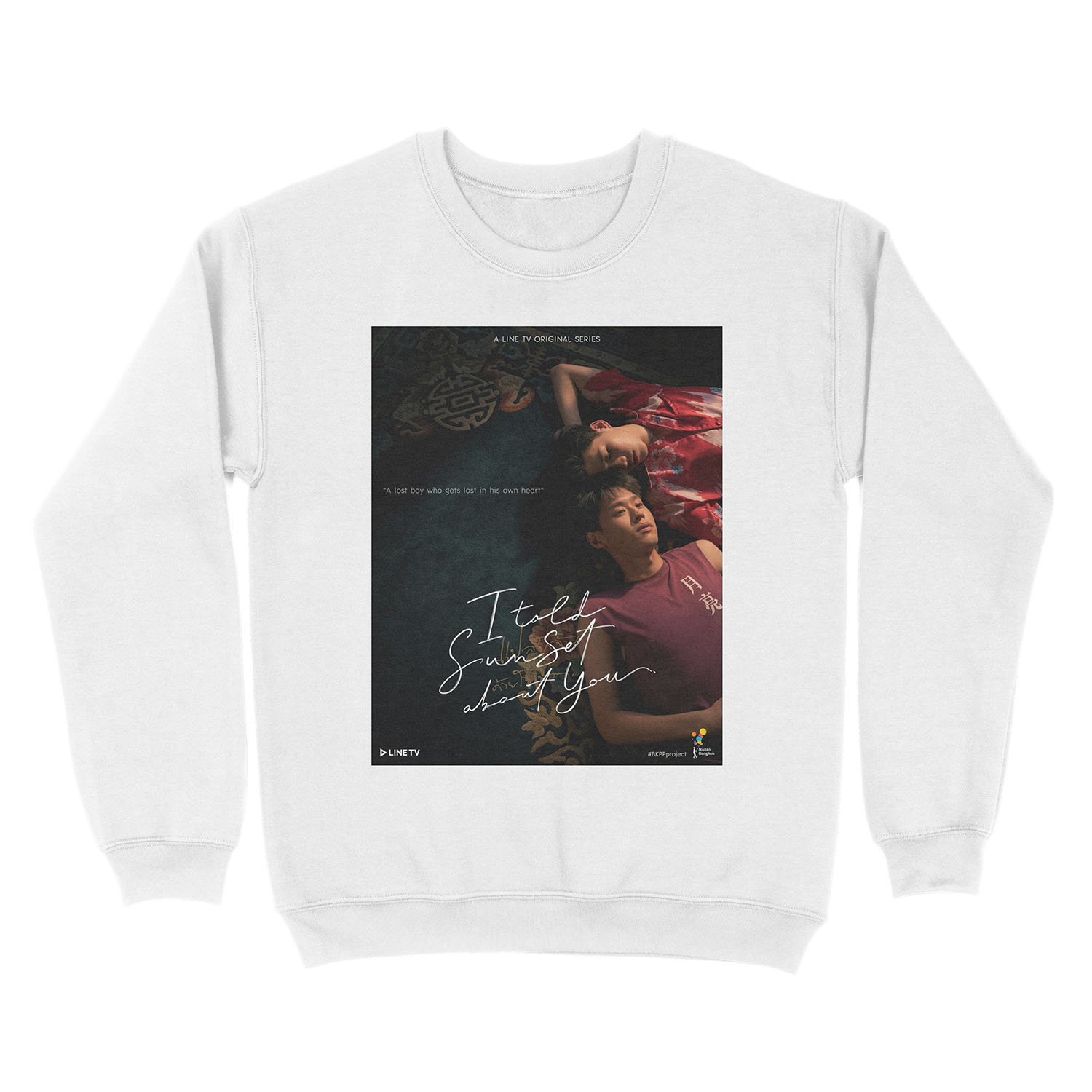 I told sunset about you Unisex Crewneck Sweatshirt - Image 2