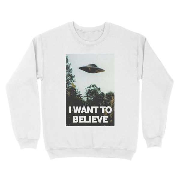 I Want To Believe Unisex Crewneck Sweatshirt - Image 2