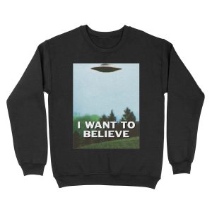 I Want To Believe original poster Unisex Crewneck Sweatshirt