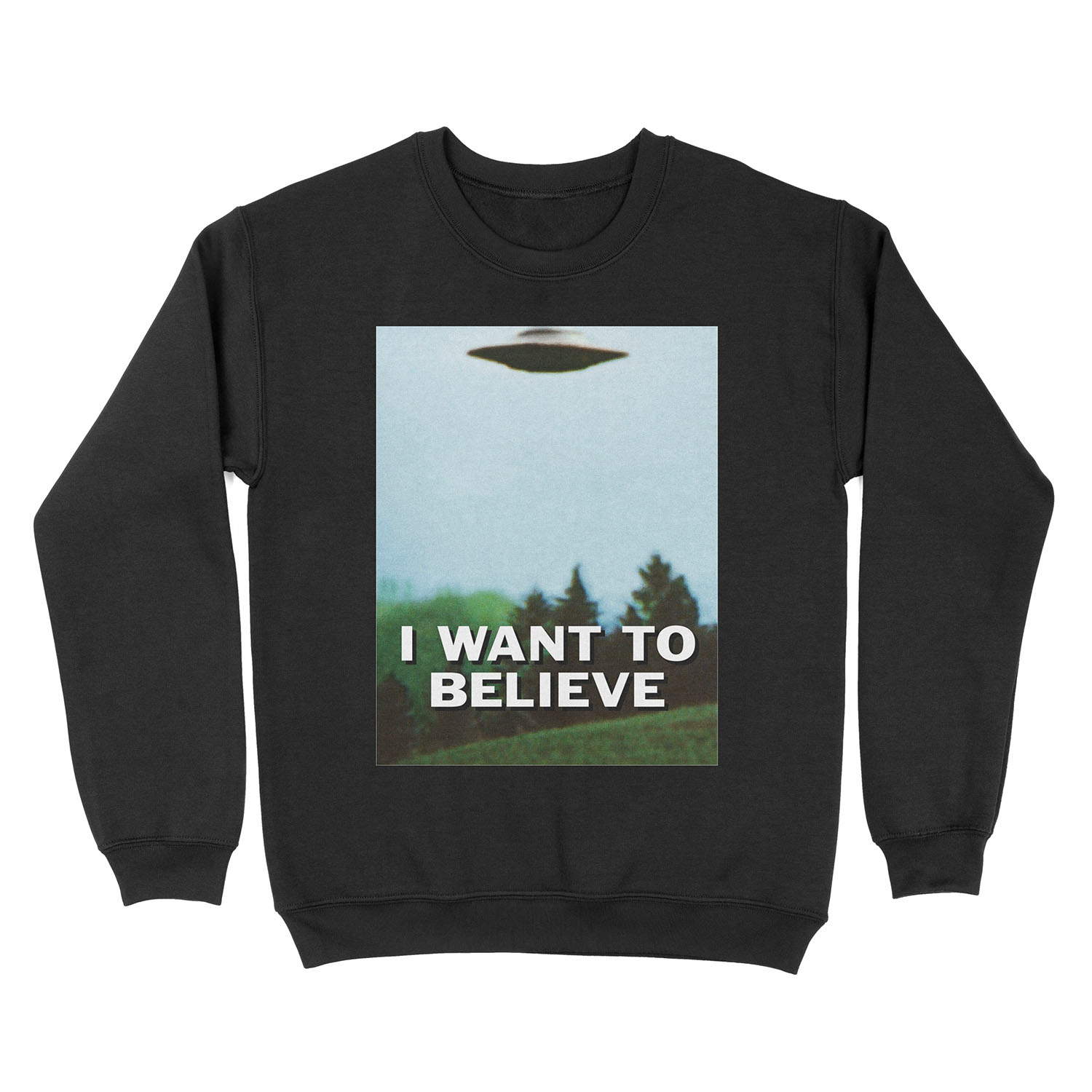 I Want To Believe original poster Unisex Crewneck Sweatshirt