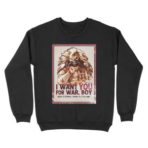 I Want YOU for WAR, BOY (dark colors) Unisex Crewneck Sweatshirt