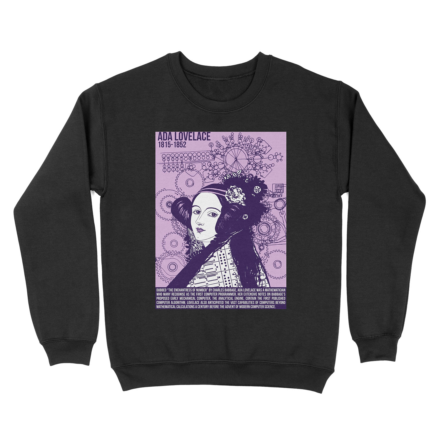 Illustrating Great Minds - Ada Lovelace Unisex Crewneck Sweatshirt