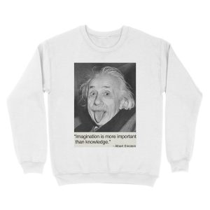 Alternative view of Imagination is more important than knowledge. Unisex Crewneck Sweatshirt
