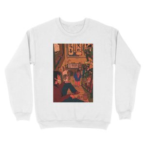 Alternative view of in the backroom of the jasmine dragon Unisex Crewneck Sweatshirt