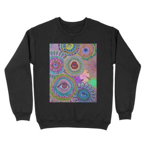 indie eye collage Unisex Crewneck Sweatshirt