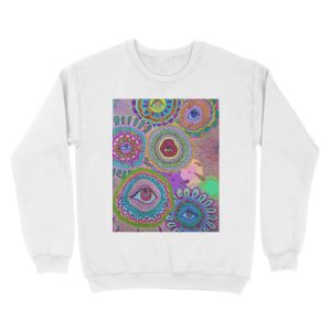 Alternative view of indie eye collage Unisex Crewneck Sweatshirt