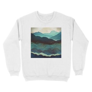 Alternative view of Indigo Mountains Unisex Crewneck Sweatshirt