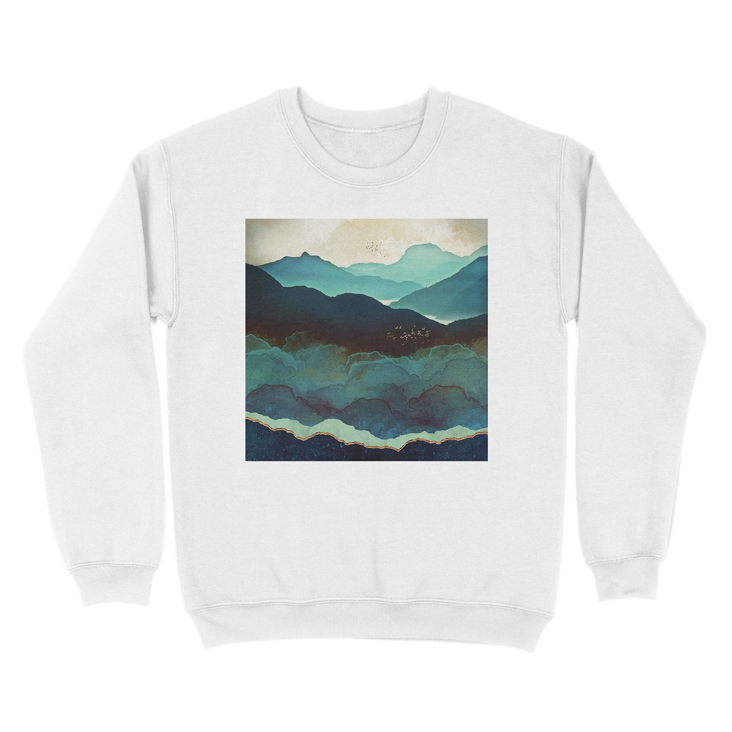 Indigo Mountains Unisex Crewneck Sweatshirt - Image 2
