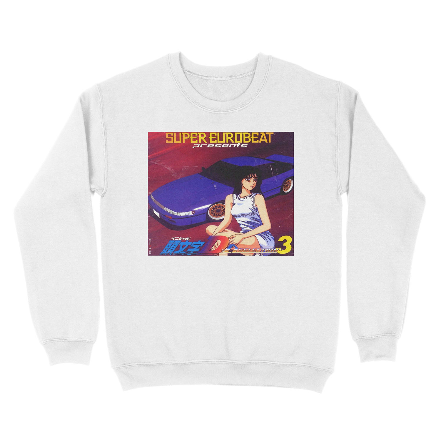Initial D Mako Super Eurobeat Anime Unisex Crewneck Sweatshirt - Image 2