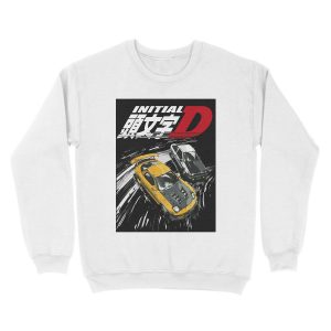 Alternative view of Initial D - Mountain Drift Racing Tandem AE86 vs FD rx-7 Unisex Crewneck Sweatshirt