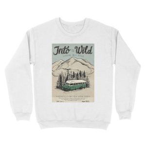 Alternative view of Into The Wild Illustrated Film Unisex Crewneck Sweatshirt