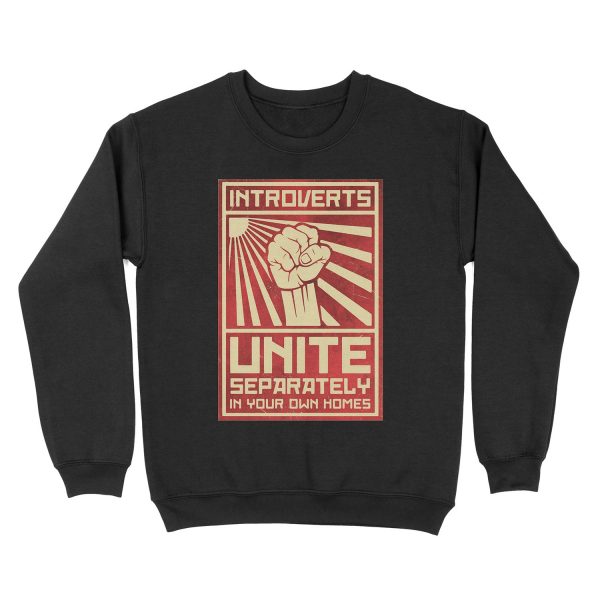 Introverts Unite Unisex Crewneck Sweatshirt