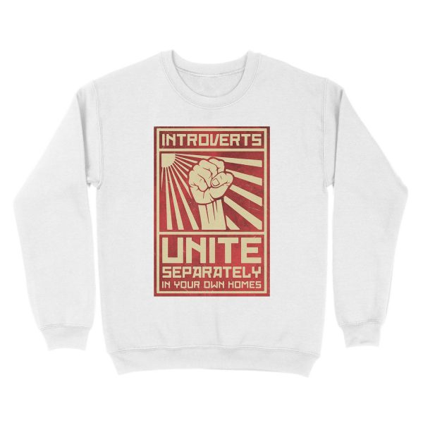 Introverts Unite Unisex Crewneck Sweatshirt - Image 2
