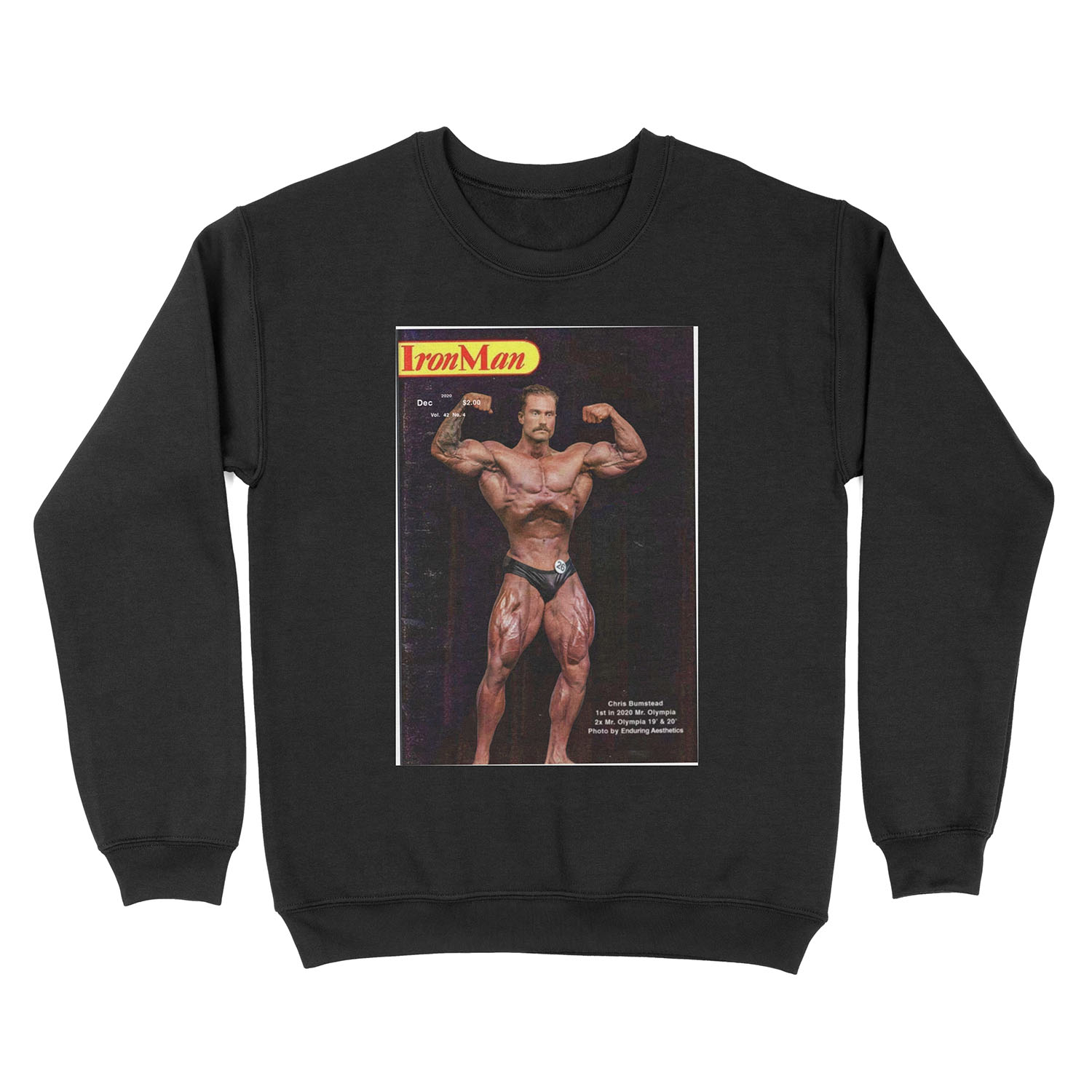 Iron Man Magazine Update - Chris Bumstead Unisex Crewneck Sweatshirt