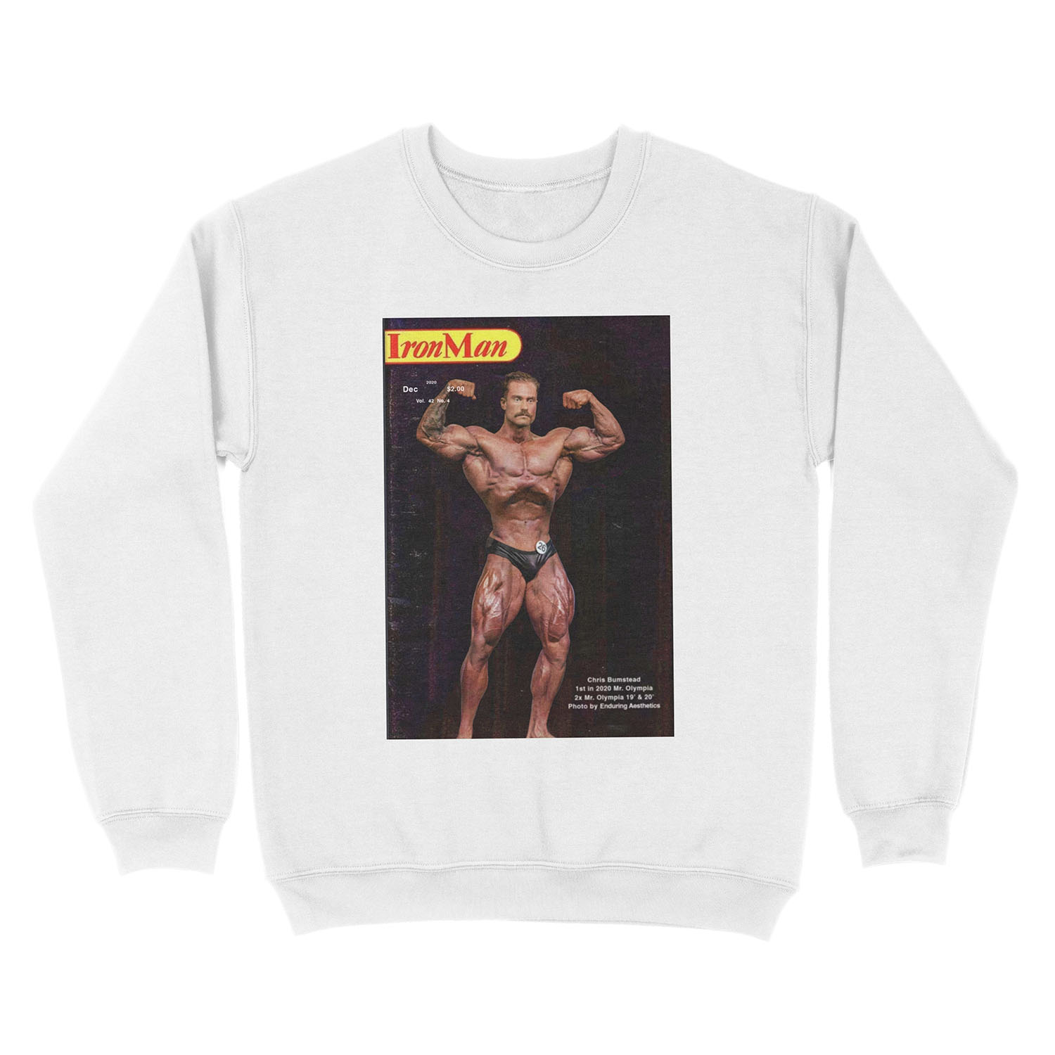 Iron Man Magazine Update - Chris Bumstead Unisex Crewneck Sweatshirt - Image 2