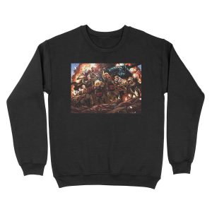 Isekai Quartet - Overlord / Konosuba / Re:Zero / Youjo Senki Unisex Crewneck Sweatshirt