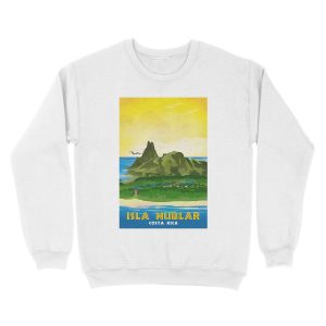 Alternative view of Isla Nublar - Retro Jurassic Park Travel Unisex Crewneck Sweatshirt