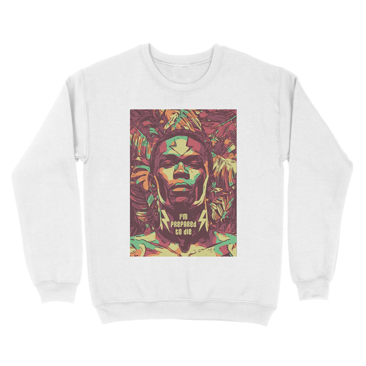 Israel Adesanya Stylebender Izzy - I'm prepared to die illustration Unisex Crewneck Sweatshirt - Image 2