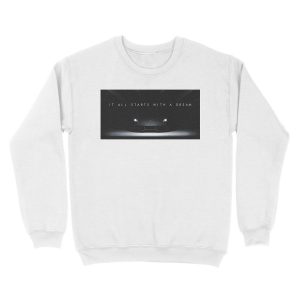 Alternative view of It All Starts With A Dream Lamborghini Unisex Crewneck Sweatshirt