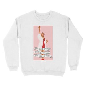 Alternative view of It Does Not Say RSVP On The Statue Of Liberty - The Peach Fuzz Unisex Crewneck Sweatshirt