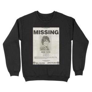 IT RICHIE TOZIER FINN WOLFHARD MISSING POSTER Unisex Crewneck Sweatshirt