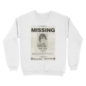 Alternative view of IT RICHIE TOZIER FINN WOLFHARD MISSING POSTER Unisex Crewneck Sweatshirt