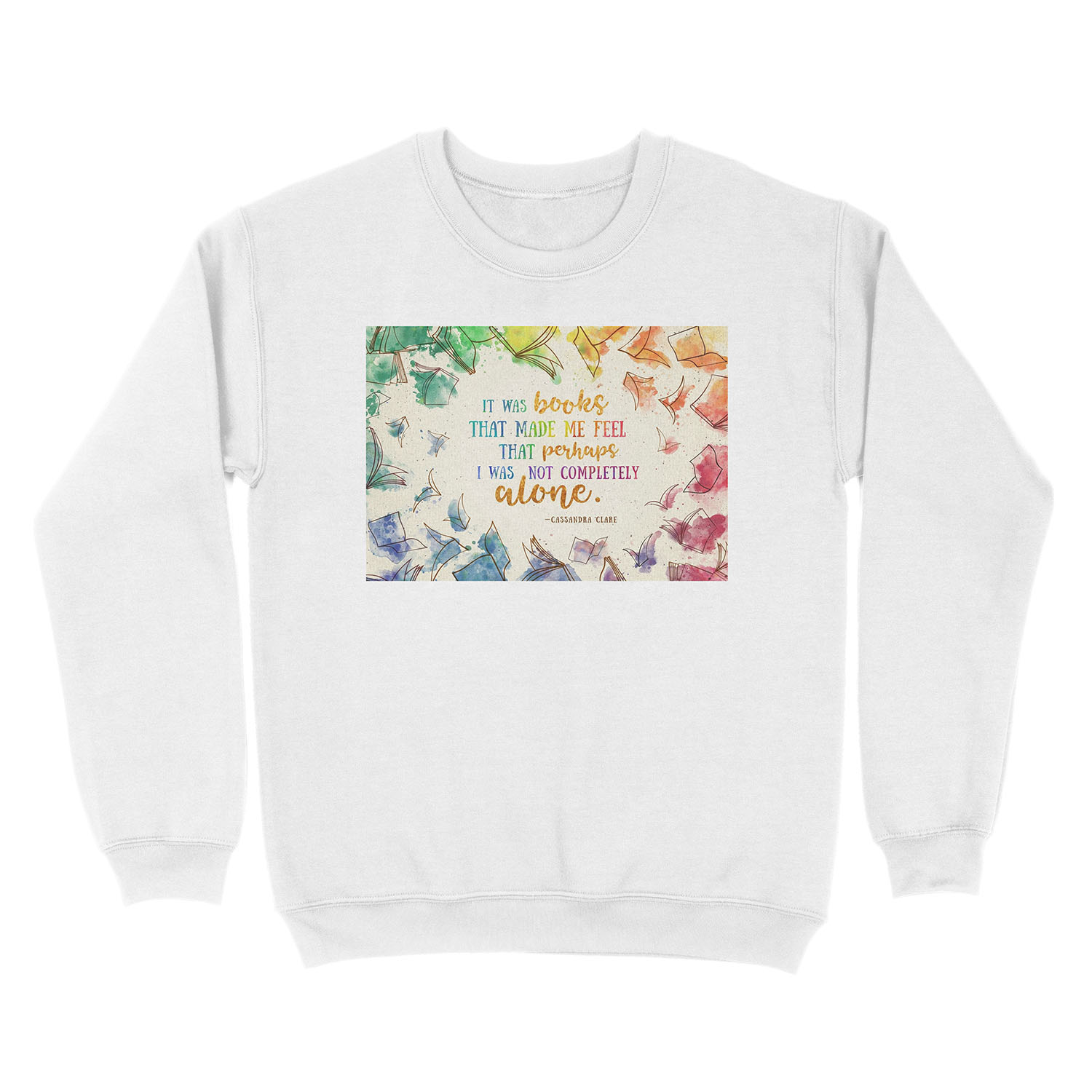 It was books Unisex Crewneck Sweatshirt - Image 2
