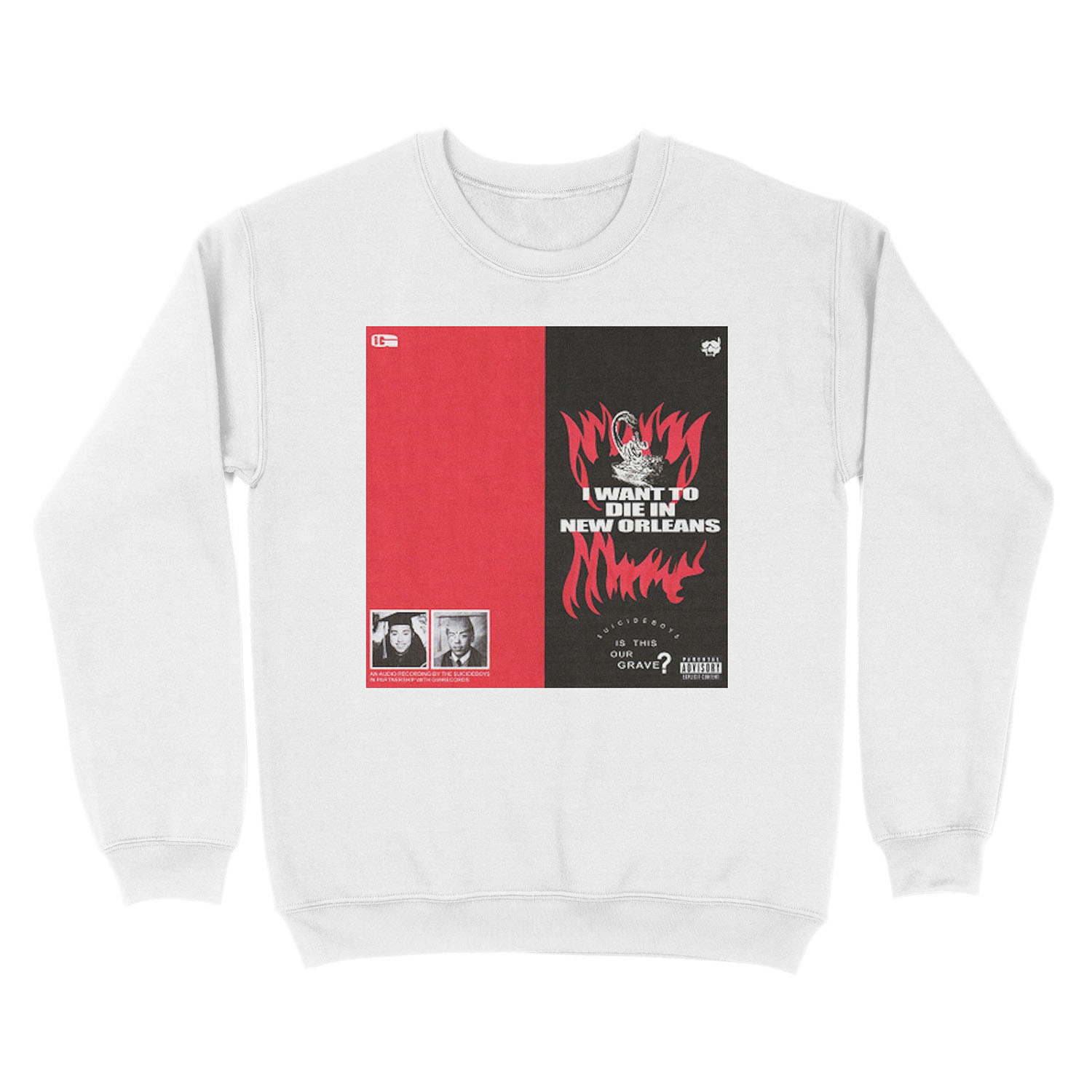 IWANTTODIEINNEWORLEANS Unisex Crewneck Sweatshirt - Image 2