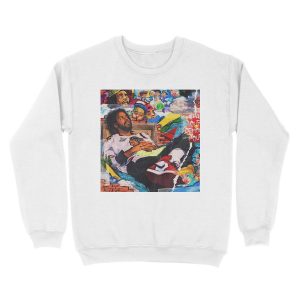 Alternative view of J Cole Collage Unisex Crewneck Sweatshirt