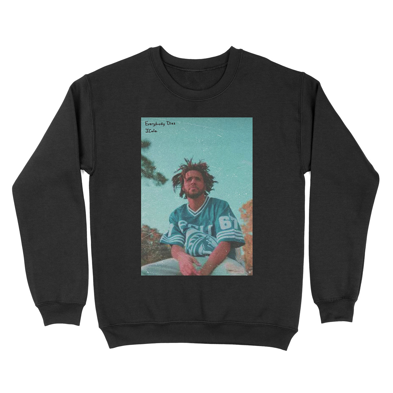 J. Cole (Writing/No Border) Unisex Crewneck Sweatshirt