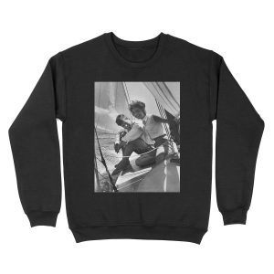 Jackie and Jack on a Boat Unisex Crewneck Sweatshirt