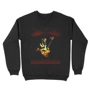 Jaco Pastorius Flame Unisex Crewneck Sweatshirt