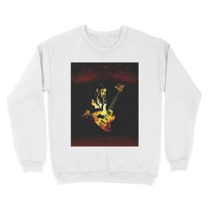 Alternative view of Jaco Pastorius Flame Unisex Crewneck Sweatshirt