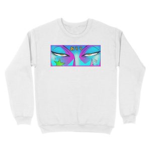 Alternative view of Japanese Anime Mask | Oh lala ヒソカ゠モロウ | Available in Mask Unisex Crewneck Sweatshirt