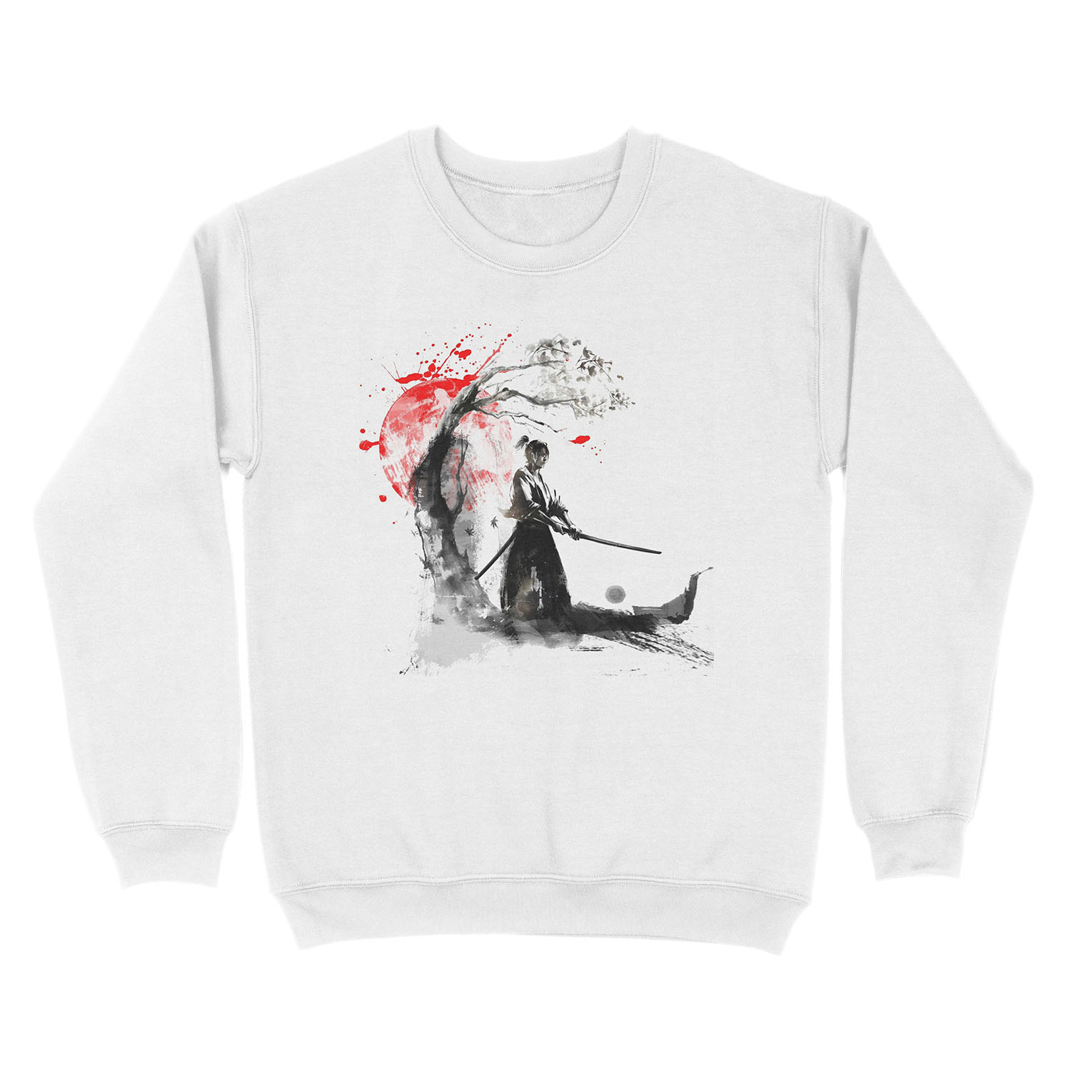 Japanese Samurai Unisex Crewneck Sweatshirt - Image 2