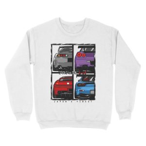 Alternative view of Japans Finest | Supra | R34 | NSX | FD3S RX7 Unisex Crewneck Sweatshirt