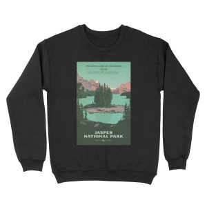 Jasper National Park poster Unisex Crewneck Sweatshirt
