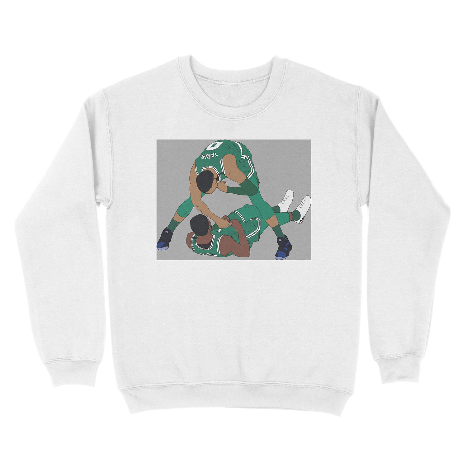 Jaylen Brown And Jayson Tatum Celebration Unisex Crewneck Sweatshirt - Image 2