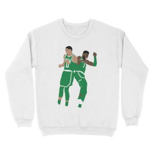 Alternative view of Jaylen Brown Jayson Tatum Hype Unisex Crewneck Sweatshirt