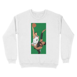 Alternative view of Jayson Tatum Dunks On LeBron Unisex Crewneck Sweatshirt