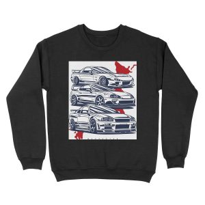 JDM crew. RX7, Skyline GTR, Supra Unisex Crewneck Sweatshirt