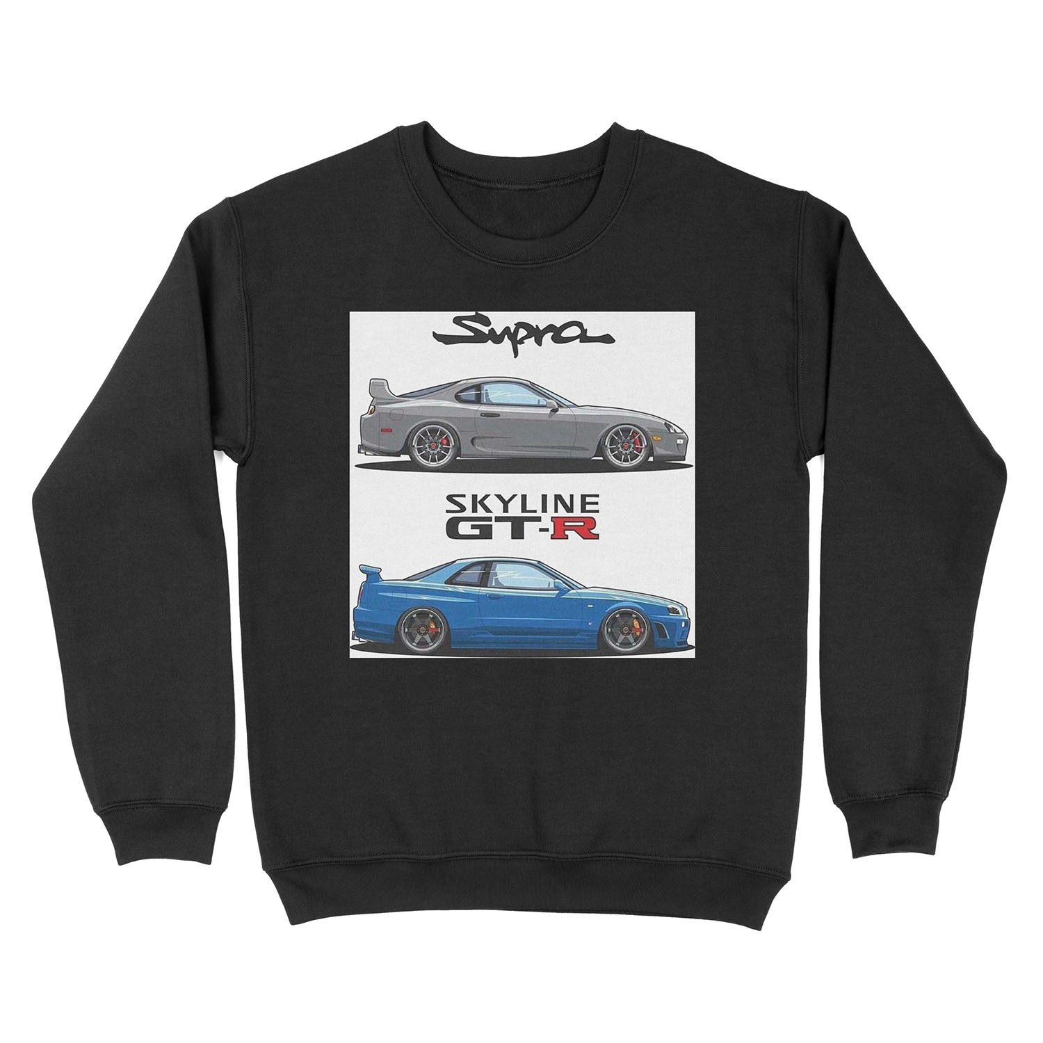 JDM - War Machines (GT-R R34 & Supra) Unisex Crewneck Sweatshirt